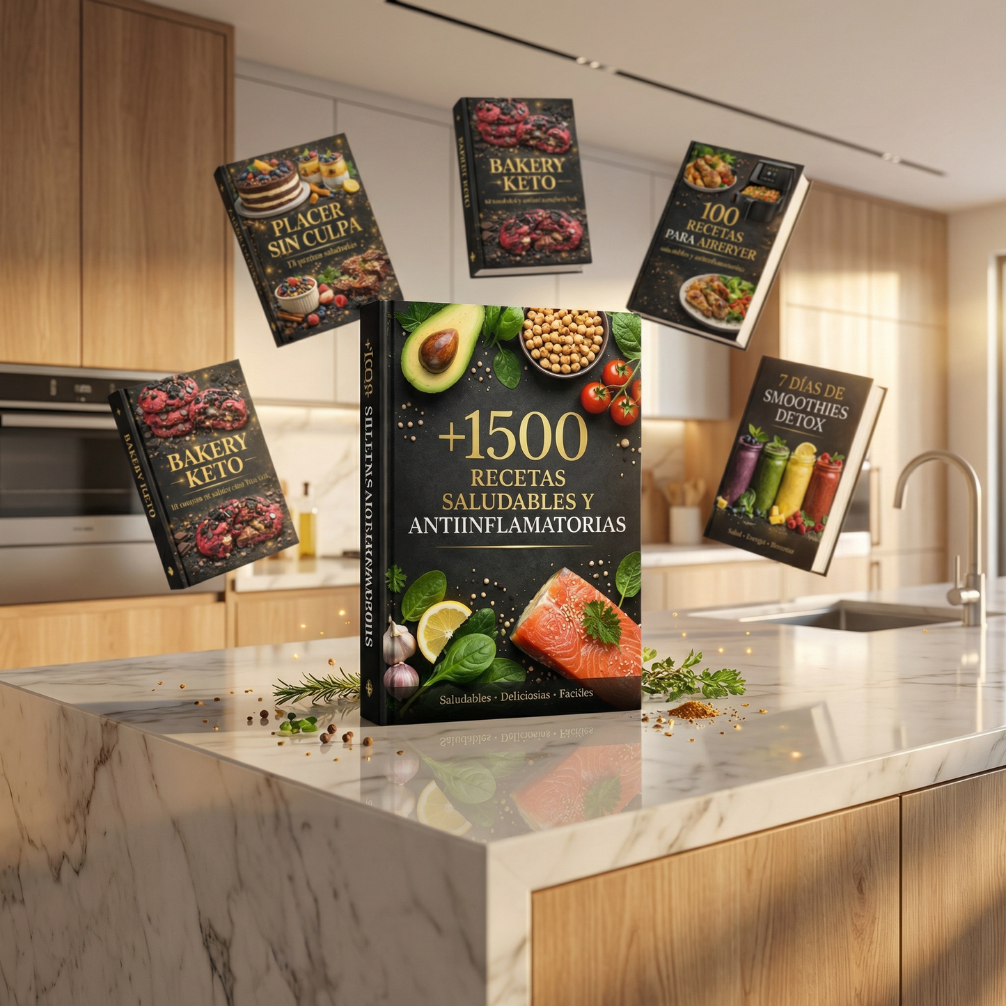 1500 Recetas Saludables y Antiinflamatorias